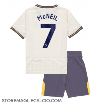 Everton Dwight McNeil #7 Maglia Gara Terza Repliche 2024-25 Bambino Maniche Corte
